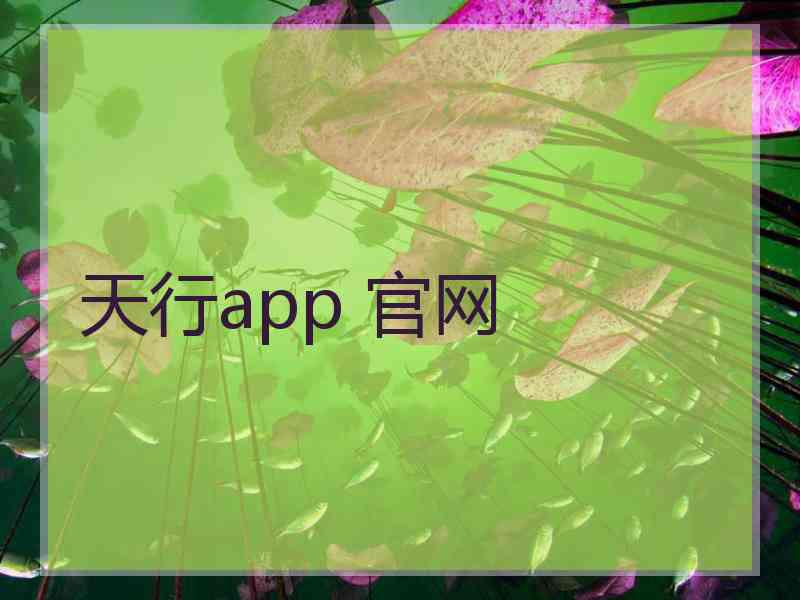 天行app 官网