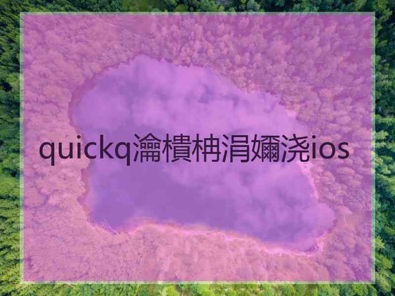 quickq瀹樻柟涓嬭浇ios