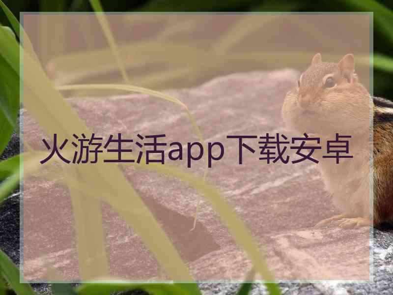 火游生活app下载安卓