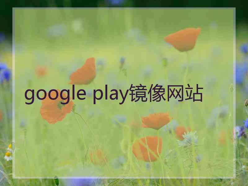 google play镜像网站