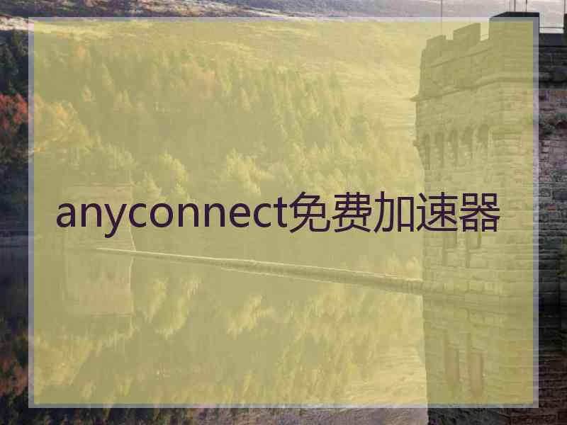 anyconnect免费加速器