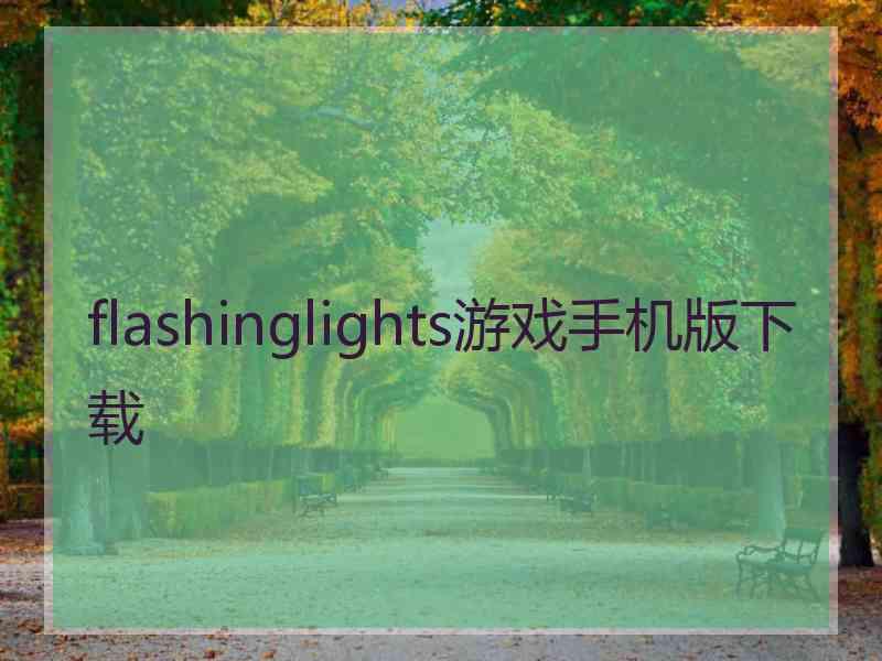 flashinglights游戏手机版下载