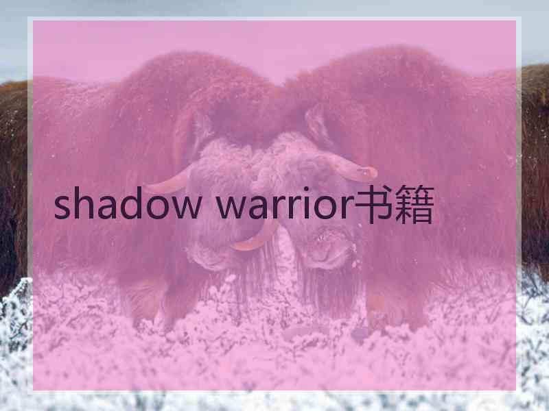 shadow warrior书籍