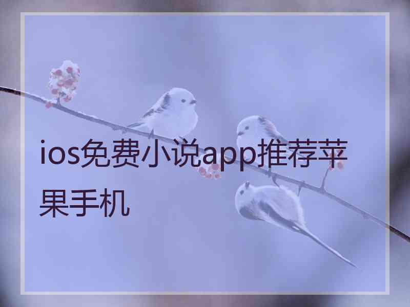 ios免费小说app推荐苹果手机
