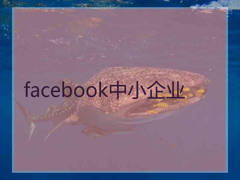 facebook中小企业