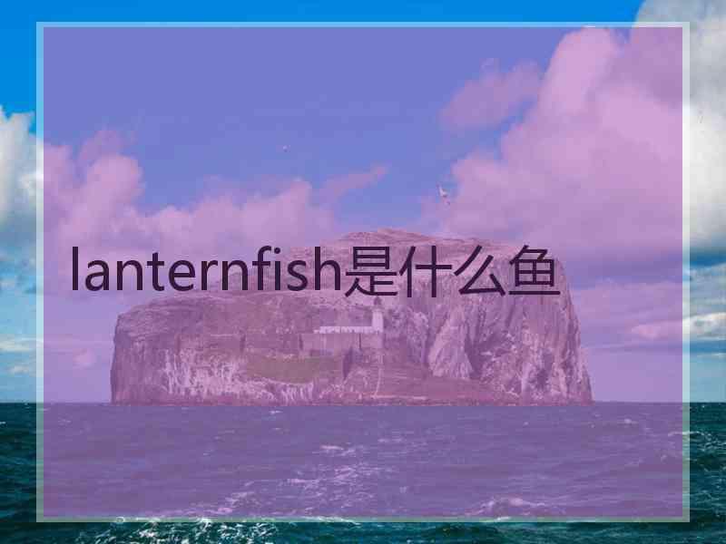 lanternfish是什么鱼