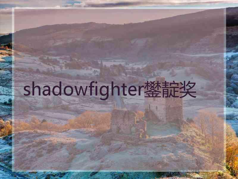 shadowfighter鐢靛奖